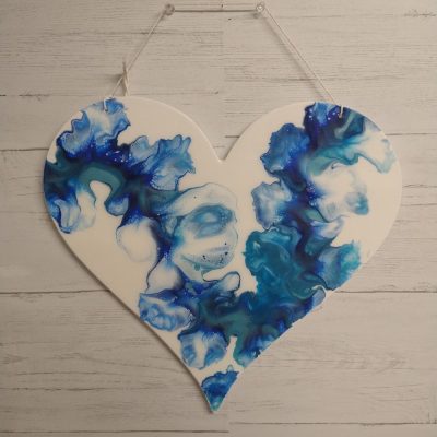 Hanging Wood Heart